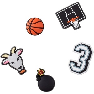 Crocs Jibbitz Shoe Charms – Super Fun Kids Multi Pack, Crocs Charms for Girls and Boys(Basketball Star)
