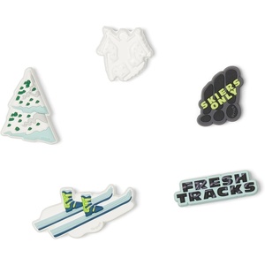 Crocs Jibbitz Shoe Charms – Super Fun Kids Multi Pack, Crocs Charms for Girls and Boys(Snowy Skiing 5-pack)
