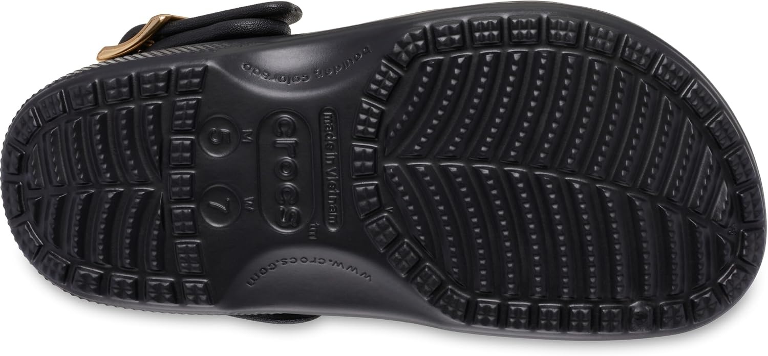 image:imageCrocs UnisexAdult Classic Metallic Buckle ClogsMetallic Black