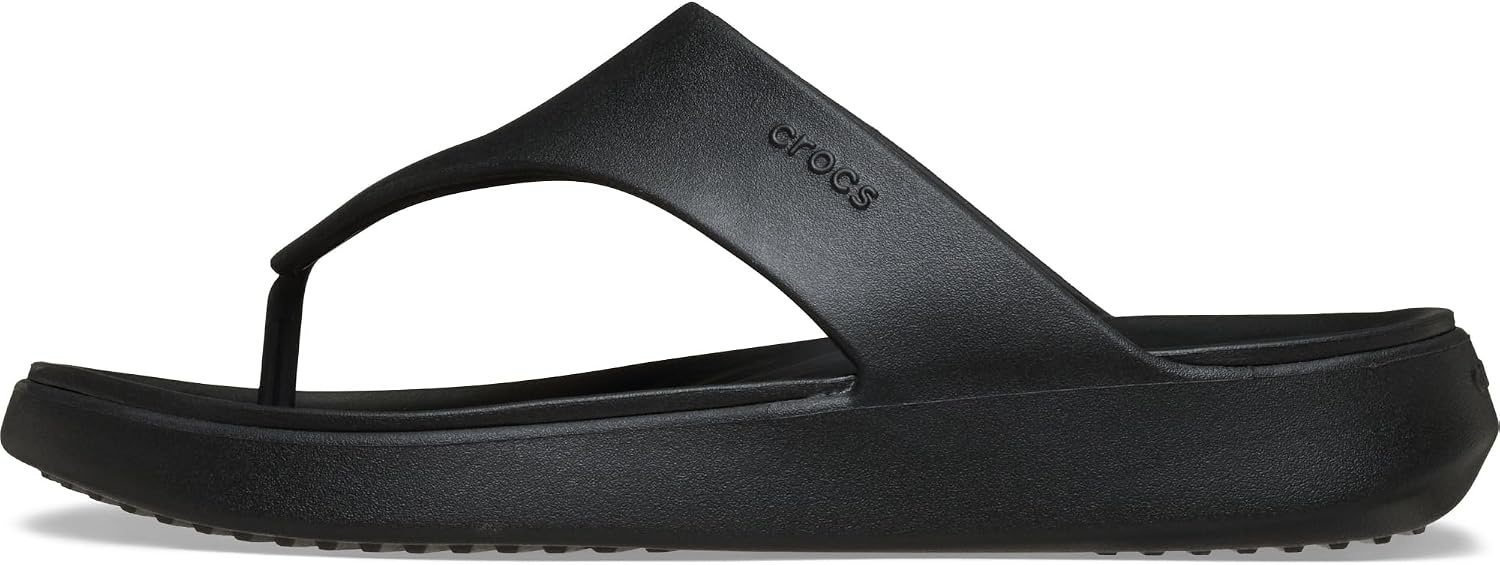 image:imageCrocs Womens Getaway Triangle Flip FlopsBlackBlack