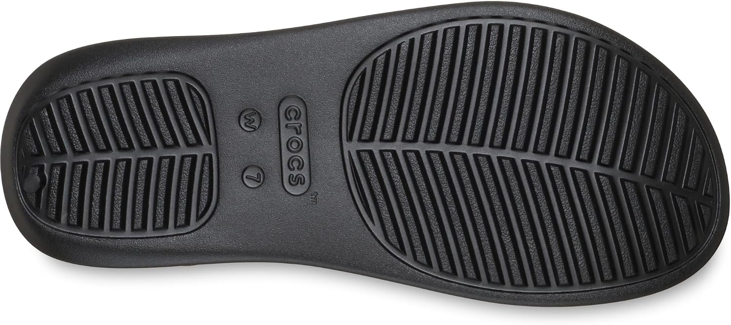 image:imageCrocs Womens Getaway Triangle Flip FlopsBlackBlack