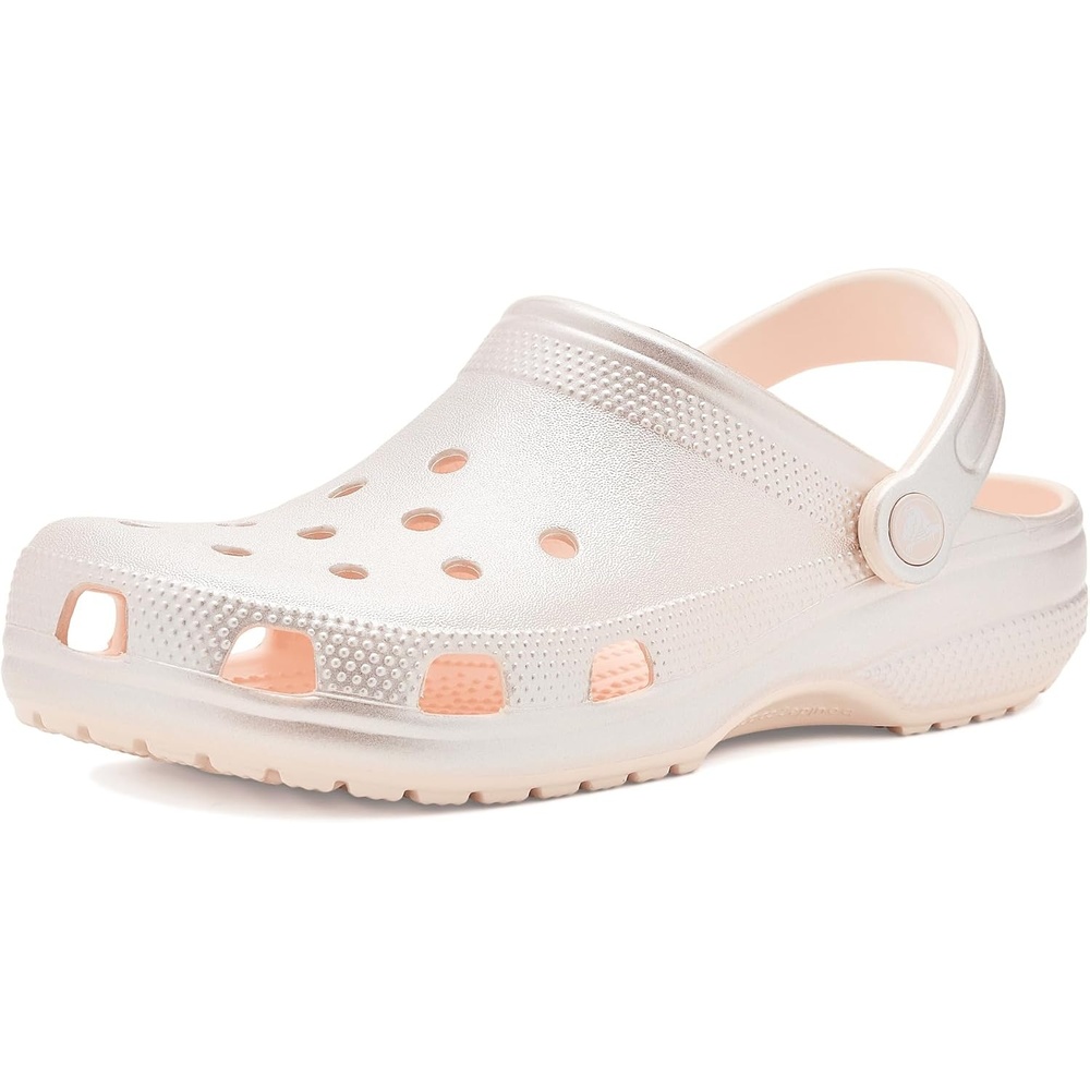 image:imageCrocs Classic Clogs  GlitterPeach Ice Metallic