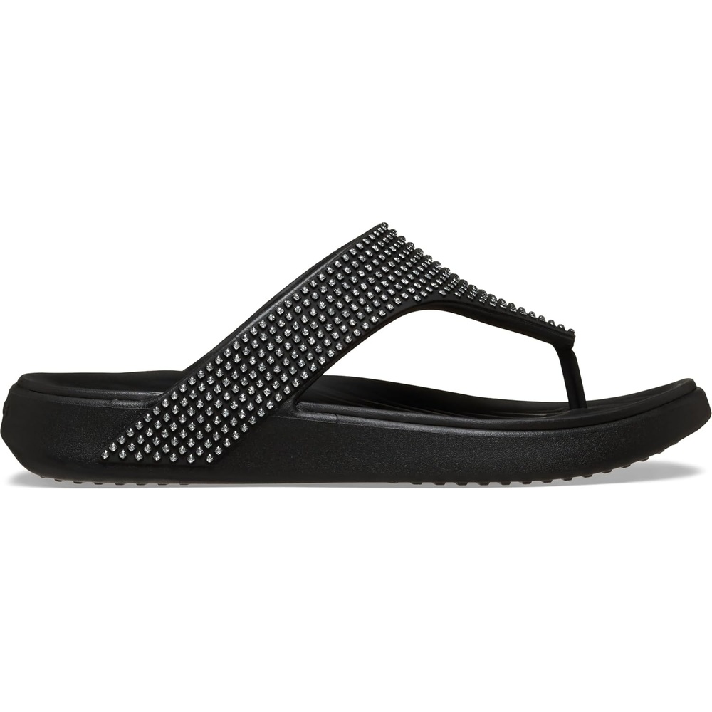 image:imageCrocs Womens Getaway Triangle Flip FlopsBlack Gems