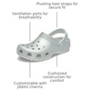 Crocs Classic Clogs – Glitter(Moonlight Metallic)