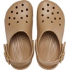 Crocs Unisex-Adult Classic Metallic Buckle Clogs(Metallic Sepia)
