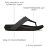 Crocs Women’s Getaway Triangle Flip Flops(Black Gems)