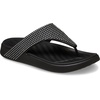 Crocs Women’s Getaway Triangle Flip Flops(Black Gems)
