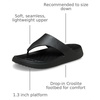 Crocs Women’s Getaway Triangle Flip Flops(Black/Black)