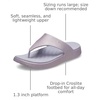 Crocs Women’s Getaway Triangle Flip Flops(Mauve Mist)