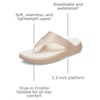 Crocs Women’s Getaway Triangle Flip Flops(Peach Ice)