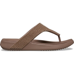 Crocs Women’s Getaway Triangle Flip Flops(Latte Gems)