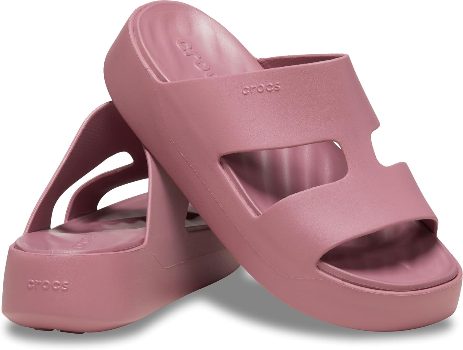 image:imageCrocs Getaway Platform HStrap Wedge Sandals for WomenCassis
