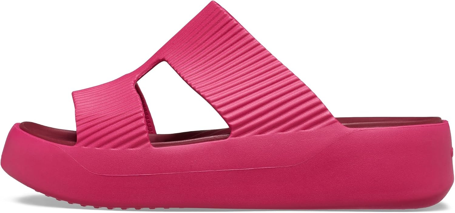 image:imageCrocs Getaway Platform HStrap Wedge Sandals for WomenDragon Fruit