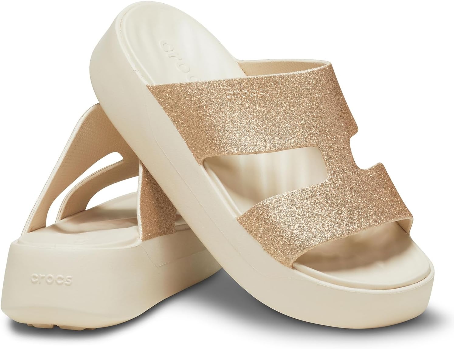 image:imageCrocs Getaway Platform HStrap Wedge Sandals for WomenStucco
