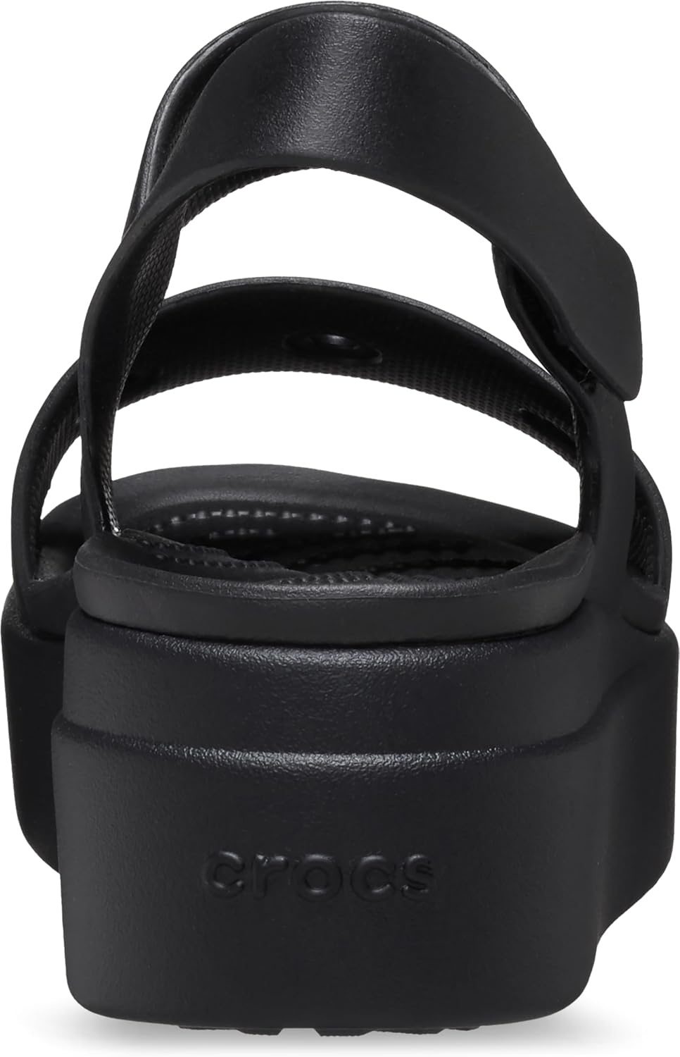 image:imageCrocs Womens Brooklyn 4U Low Wedges Platform Wedge Sandals for WomenBlack