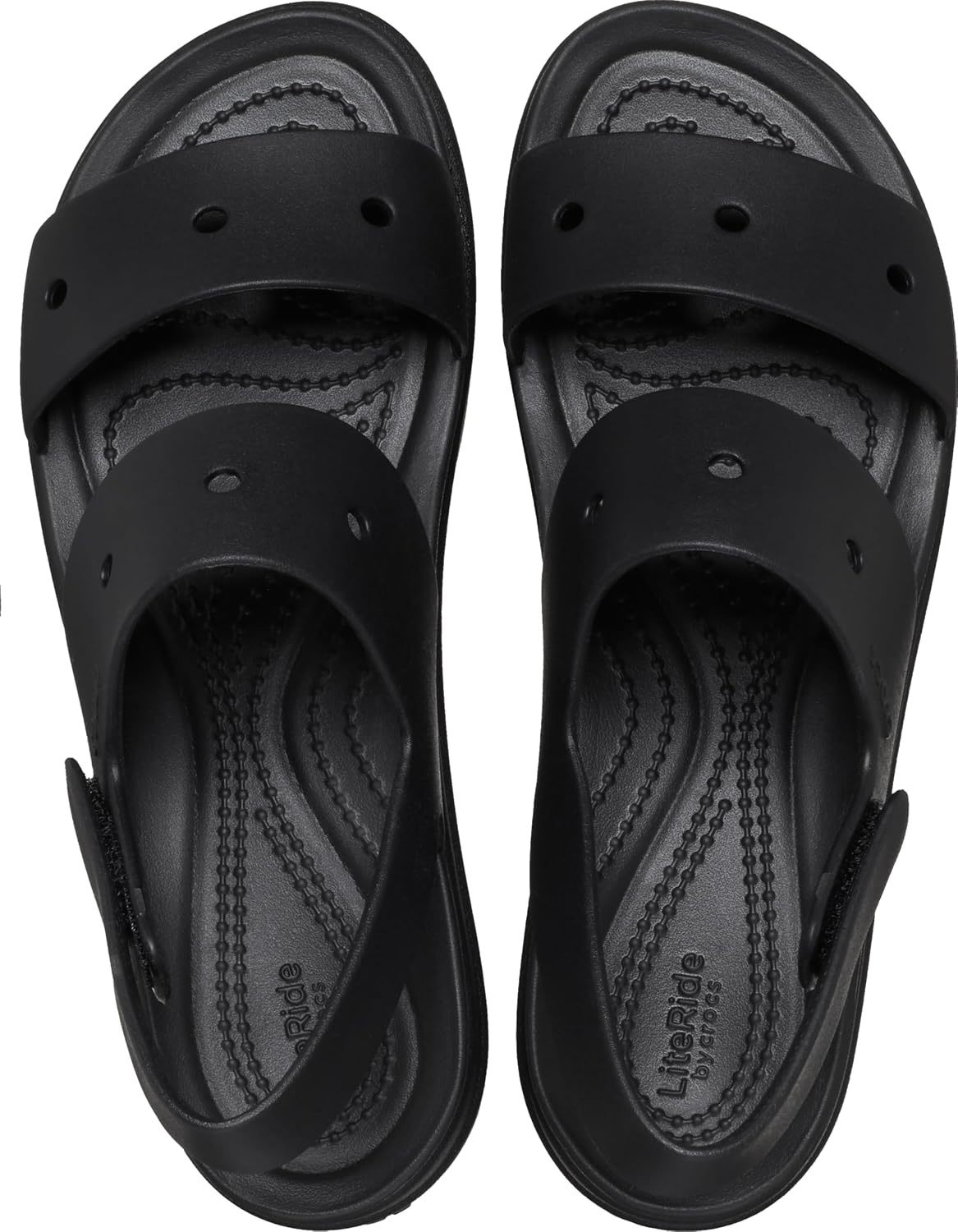 image:imageCrocs Womens Brooklyn 4U Low Wedges Platform Wedge Sandals for WomenBlack