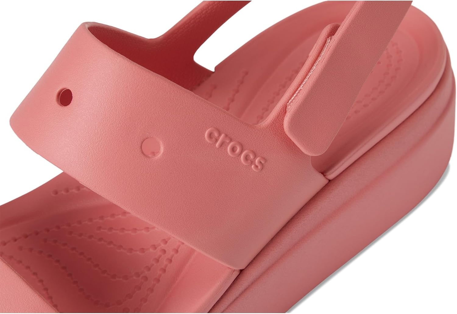 image:imageCrocs Womens Brooklyn 4U Low Wedges Platform Wedge Sandals for WomenHot Blush