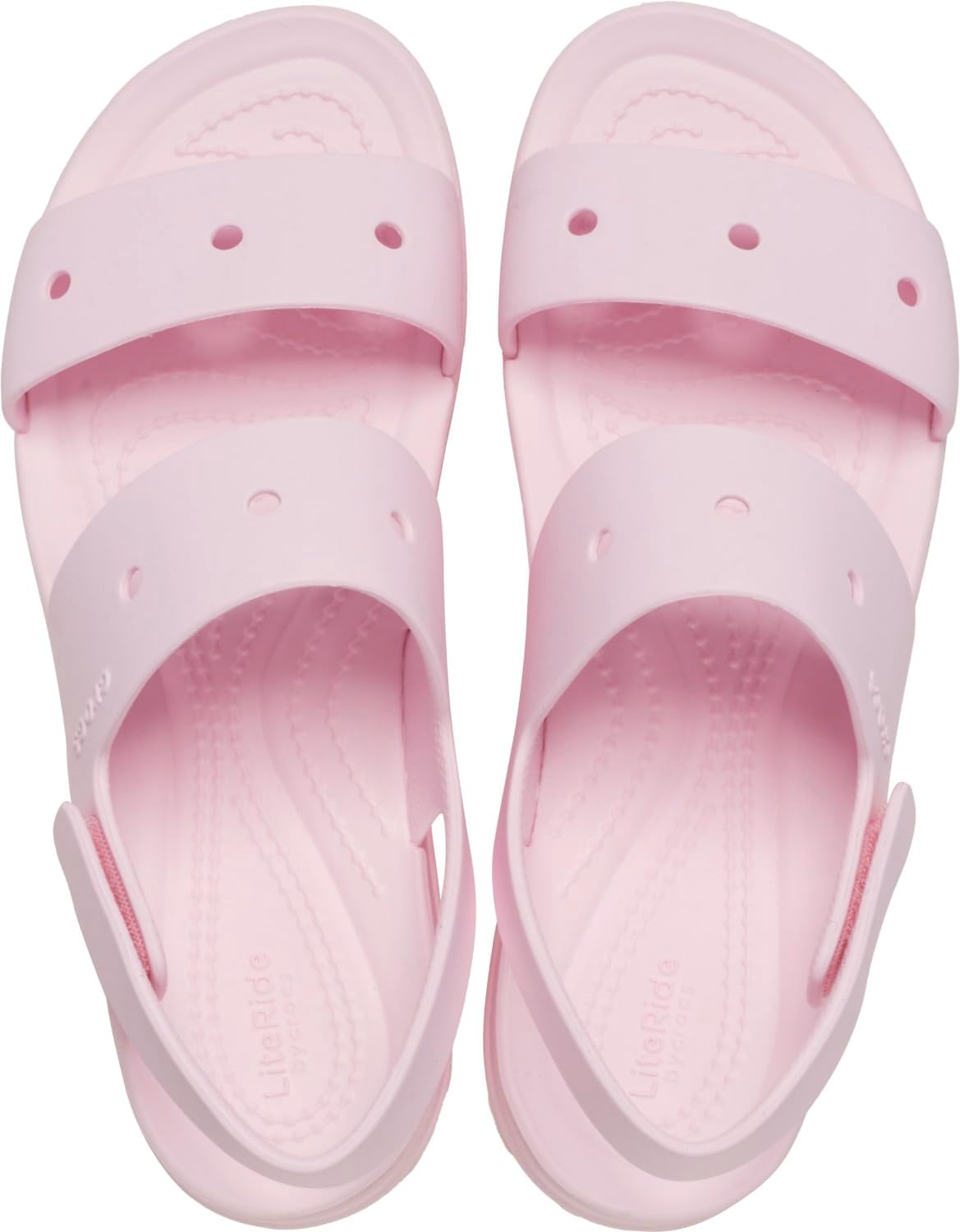 image:imageCrocs Womens Brooklyn 4U Low Wedges Platform Wedge Sandals for WomenPink Milk