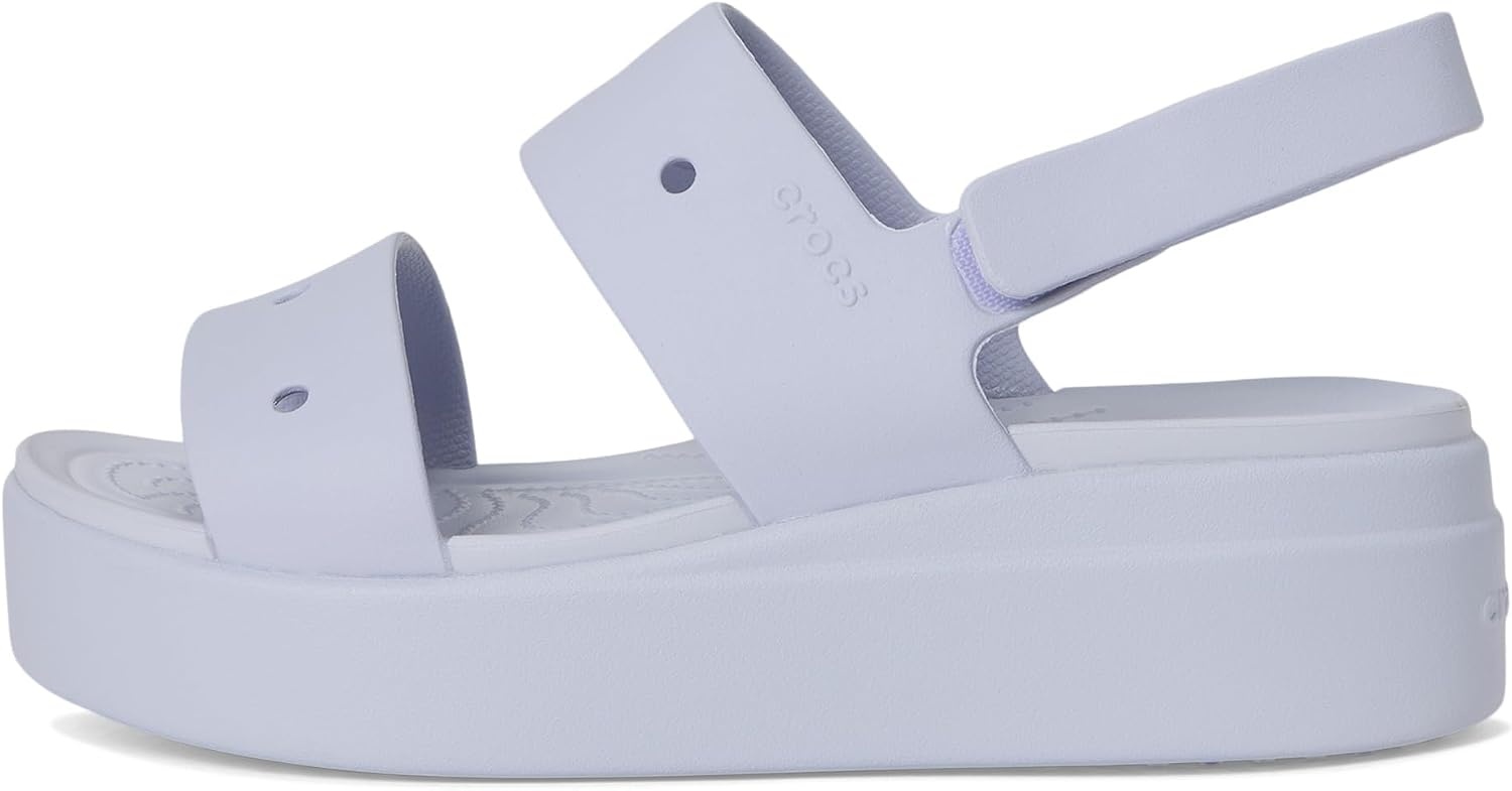 image:imageCrocs Womens Brooklyn 4U Low Wedges Platform Wedge Sandals for WomenPurple Moon