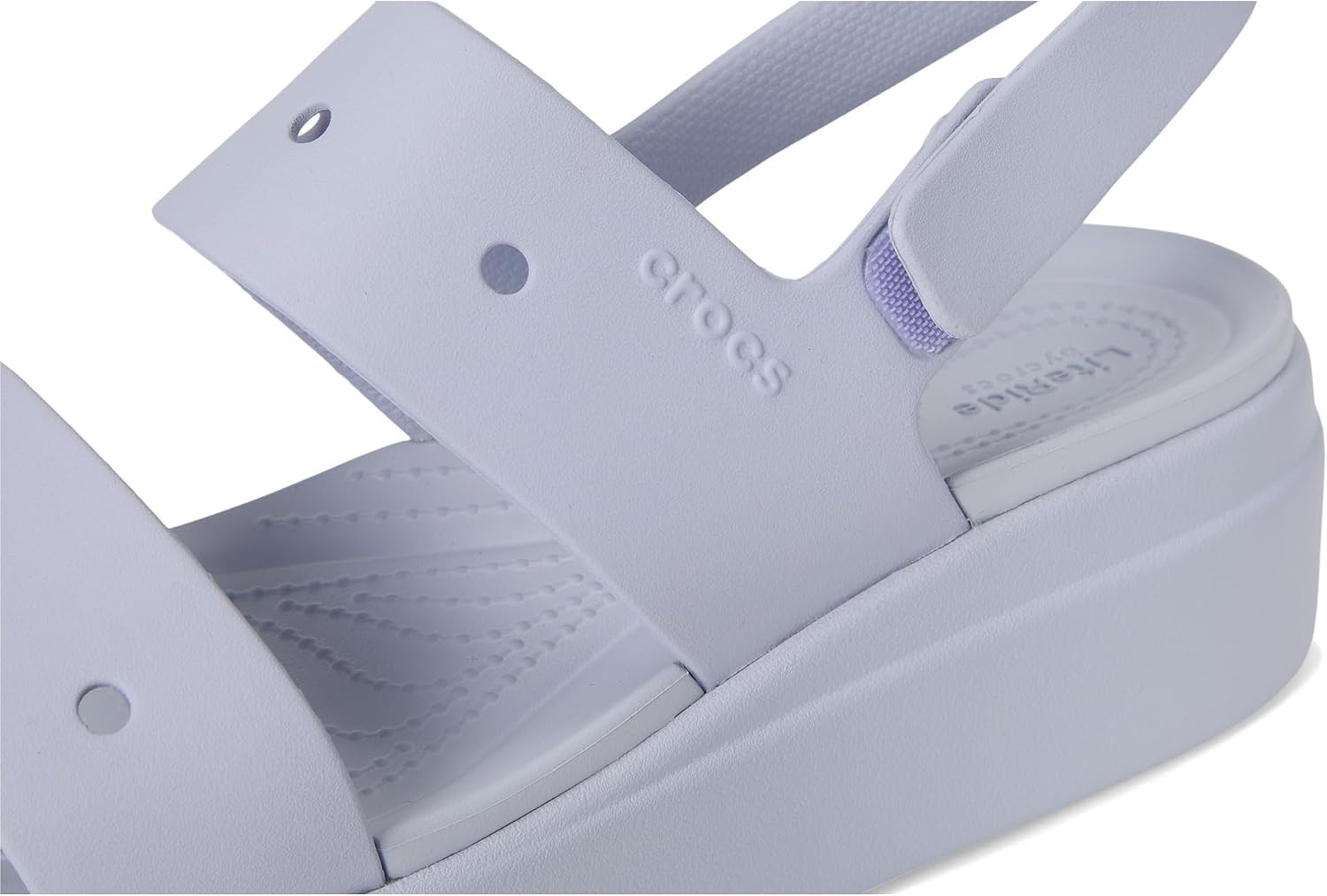 image:imageCrocs Womens Brooklyn 4U Low Wedges Platform Wedge Sandals for WomenPurple Moon