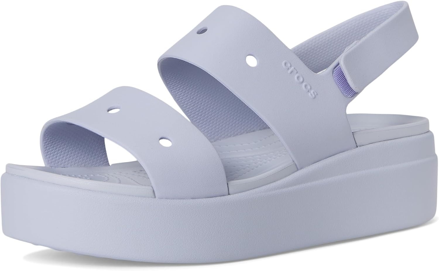 image:imageCrocs Womens Brooklyn 4U Low Wedges Platform Wedge Sandals for WomenPurple Moon