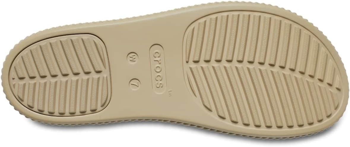 image:imageCrocs Womens Brooklyn Ankle Strap WedgesLatteMushroom