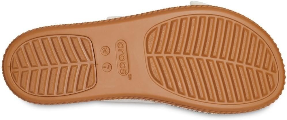 image:imageCrocs Womens Brooklyn Buckle Low WedgesChalk