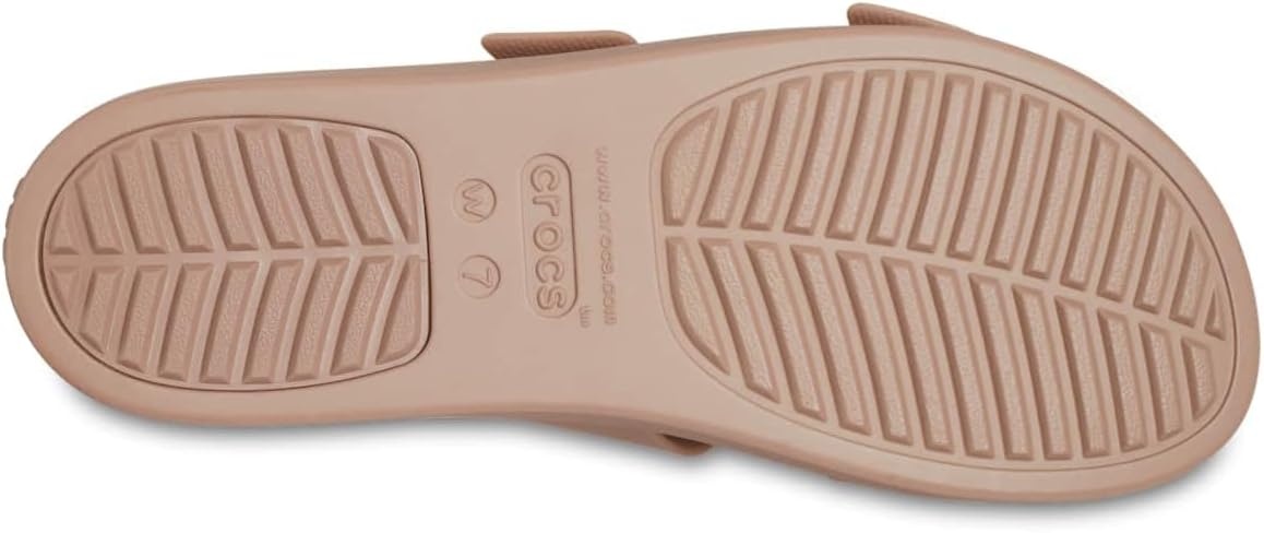 image:imageCrocs Womens Brooklyn Buckle Low WedgesLatte