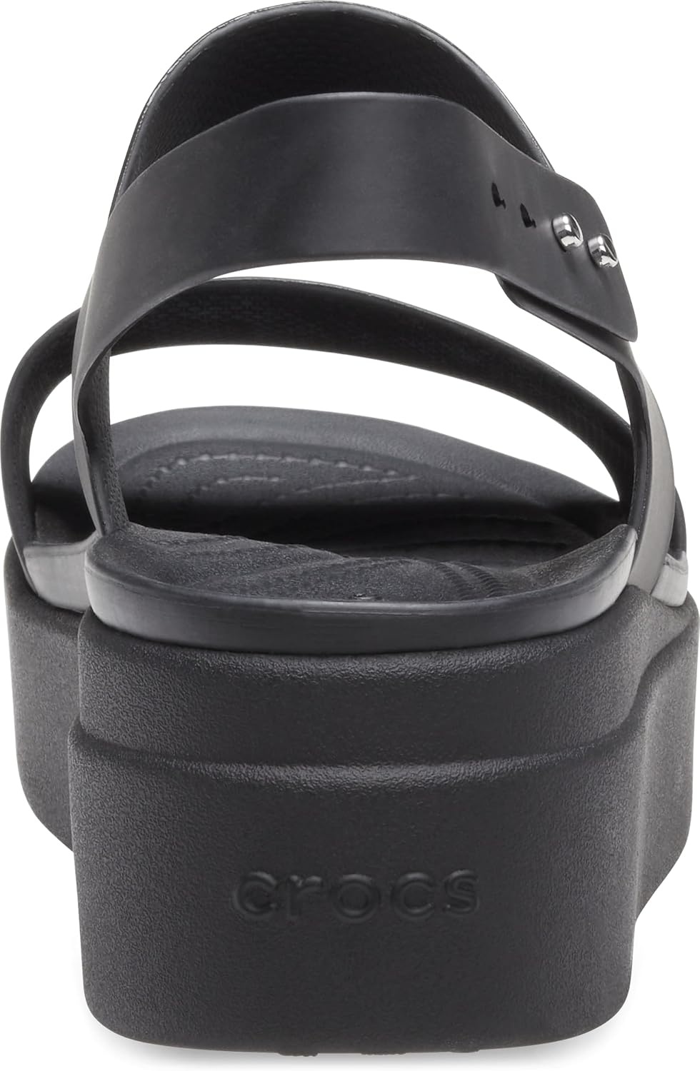 image:imageCrocs Womens Brooklyn Low Wedge SandalsBlackBlack