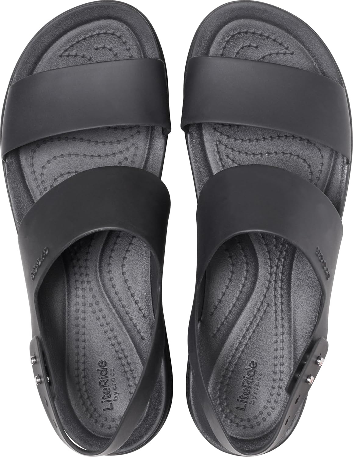 image:imageCrocs Womens Brooklyn Low Wedge SandalsBlackBlack