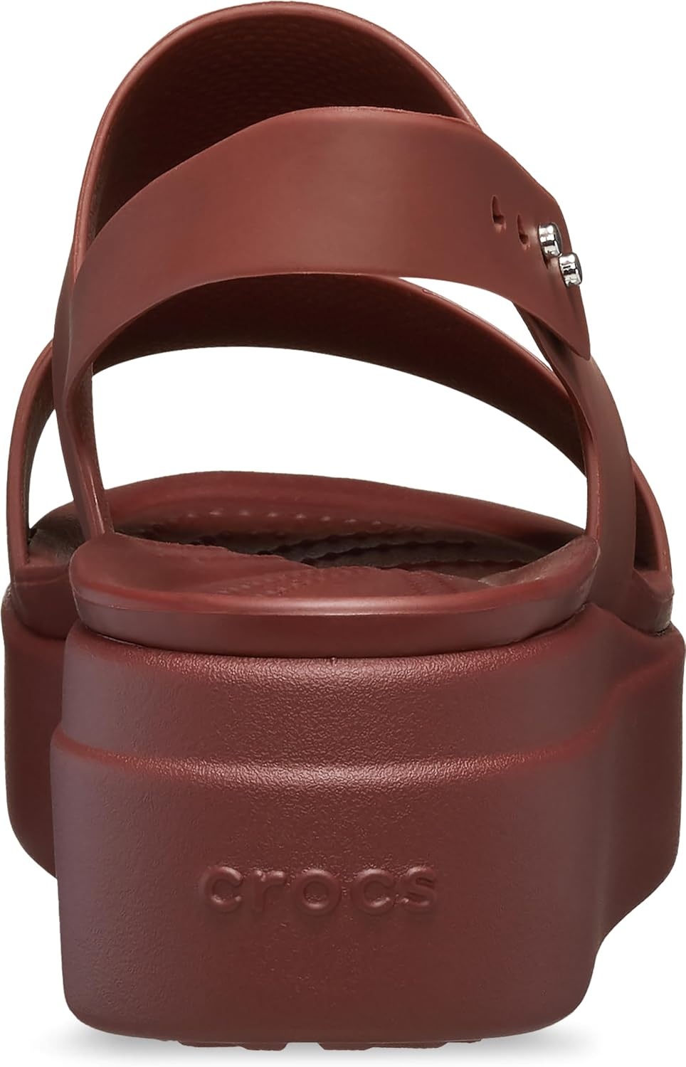 image:imageCrocs Womens Brooklyn Low Wedge SandalsDark Clay