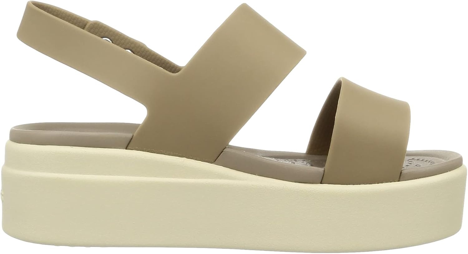 image:imageCrocs Womens Brooklyn Low Wedge SandalsKhaki Bone