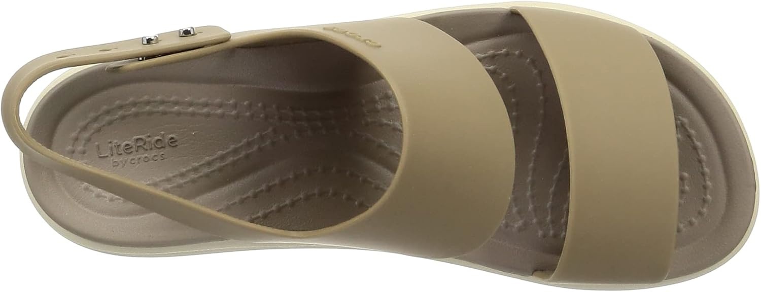 image:imageCrocs Womens Brooklyn Low Wedge SandalsKhaki Bone
