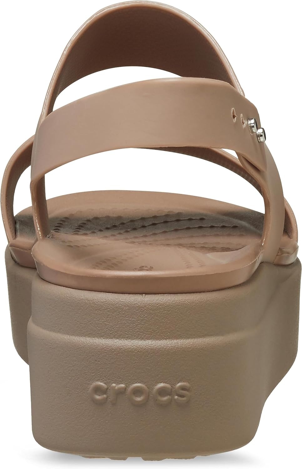 image:imageCrocs Womens Brooklyn Low Wedge SandalsLatteMushroom