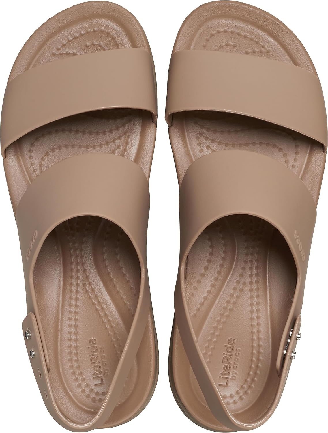 image:imageCrocs Womens Brooklyn Low Wedge SandalsLatteMushroom