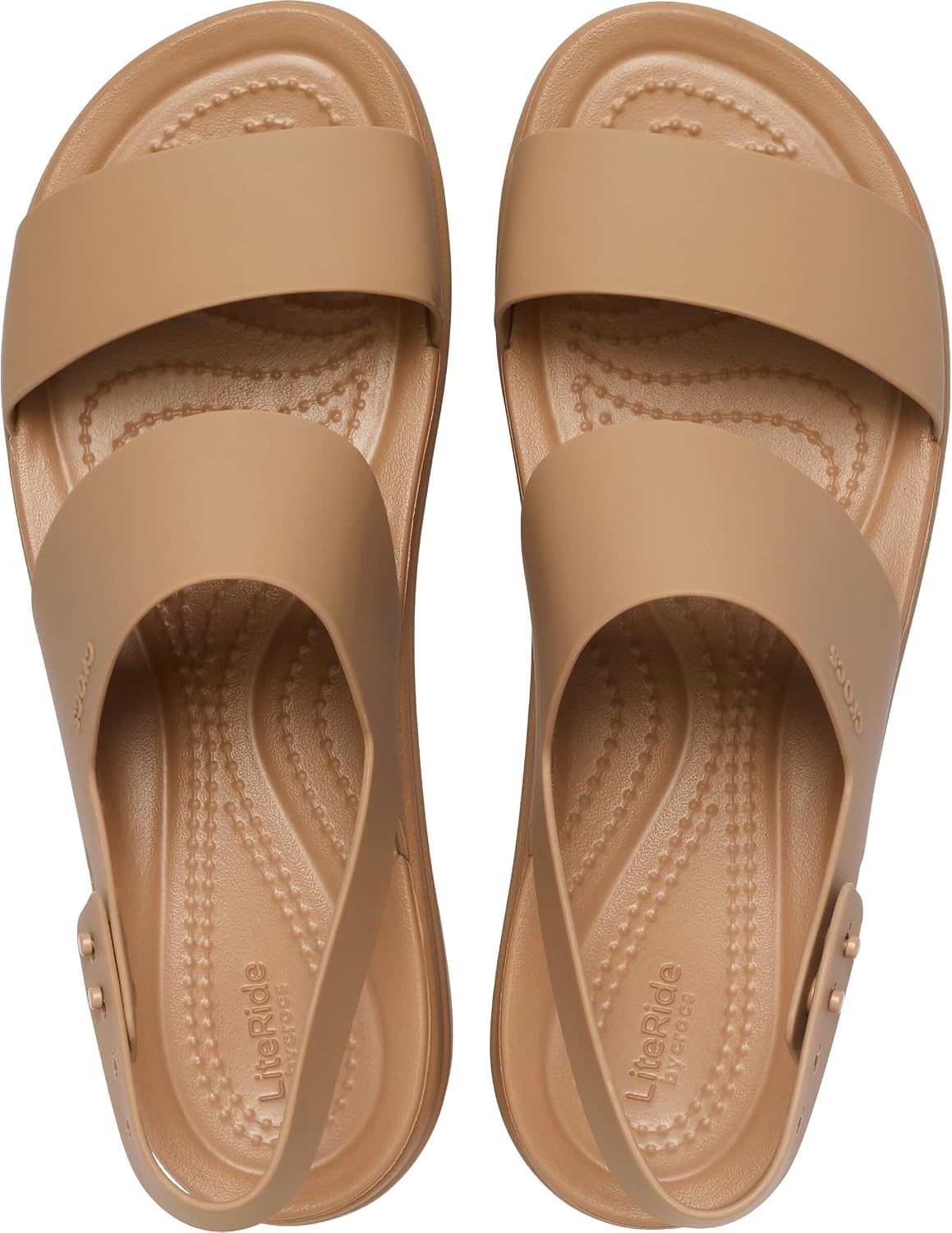 image:imageCrocs Womens Brooklyn Low Wedge SandalsMilk Chocolate