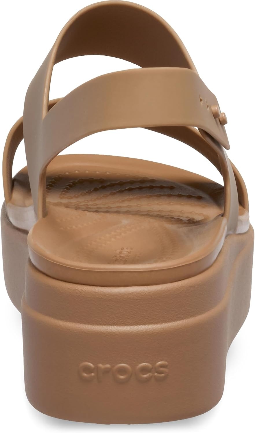 image:imageCrocs Womens Brooklyn Low Wedge SandalsMilk Chocolate