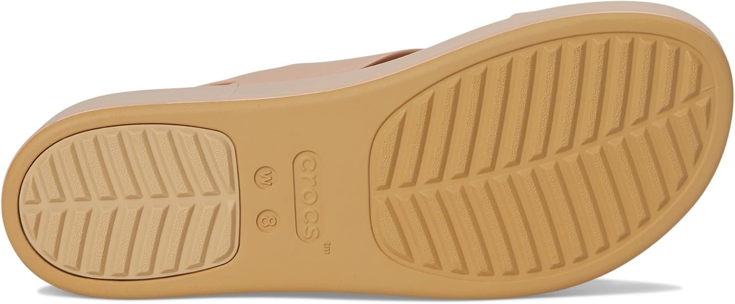 image:imageCrocs Womens Brooklyn Low Wedge SandalsPink CaramelTan