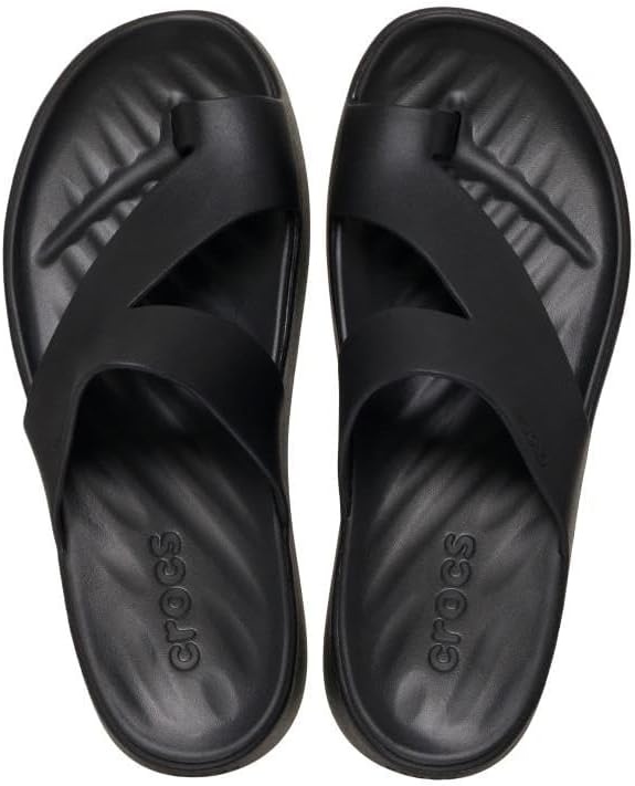 image:imageCrocs Womens Getaway Toe Loop Platform SandalsBlack