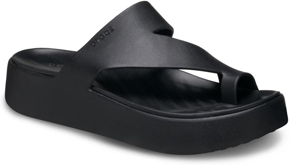 image:imageCrocs Womens Getaway Toe Loop Platform SandalsBlack