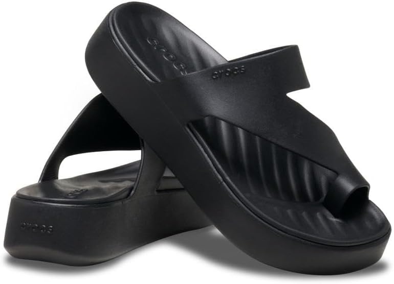 image:imageCrocs Womens Getaway Toe Loop Platform SandalsBlack