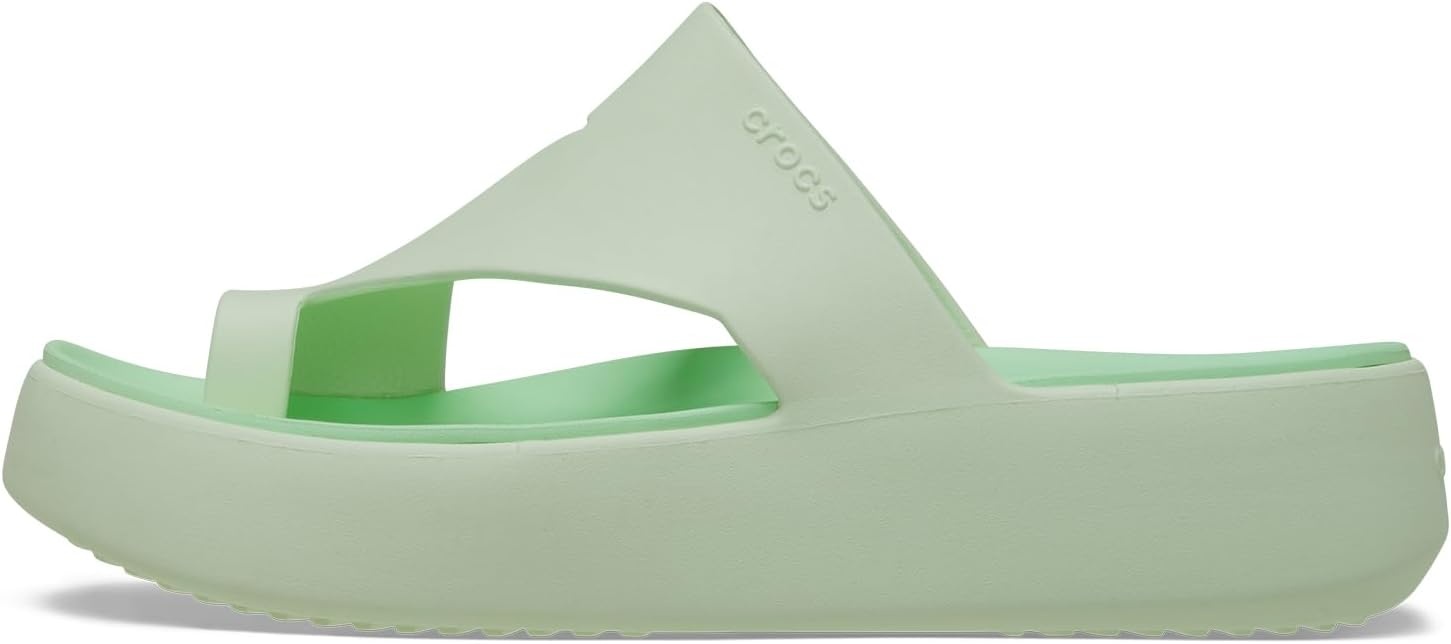 image:imageCrocs Womens Getaway Toe Loop Platform SandalsJade Tint
