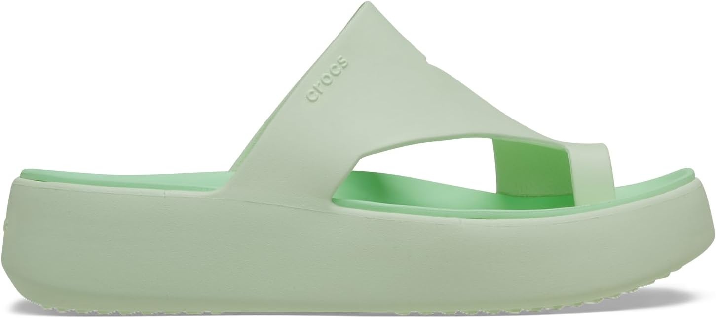 image:imageCrocs Womens Getaway Toe Loop Platform SandalsJade Tint