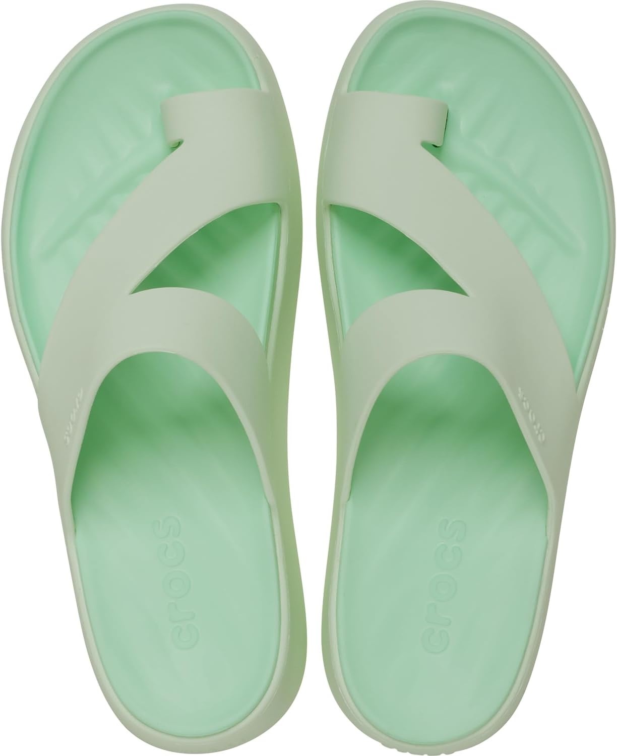 image:imageCrocs Womens Getaway Toe Loop Platform SandalsJade Tint