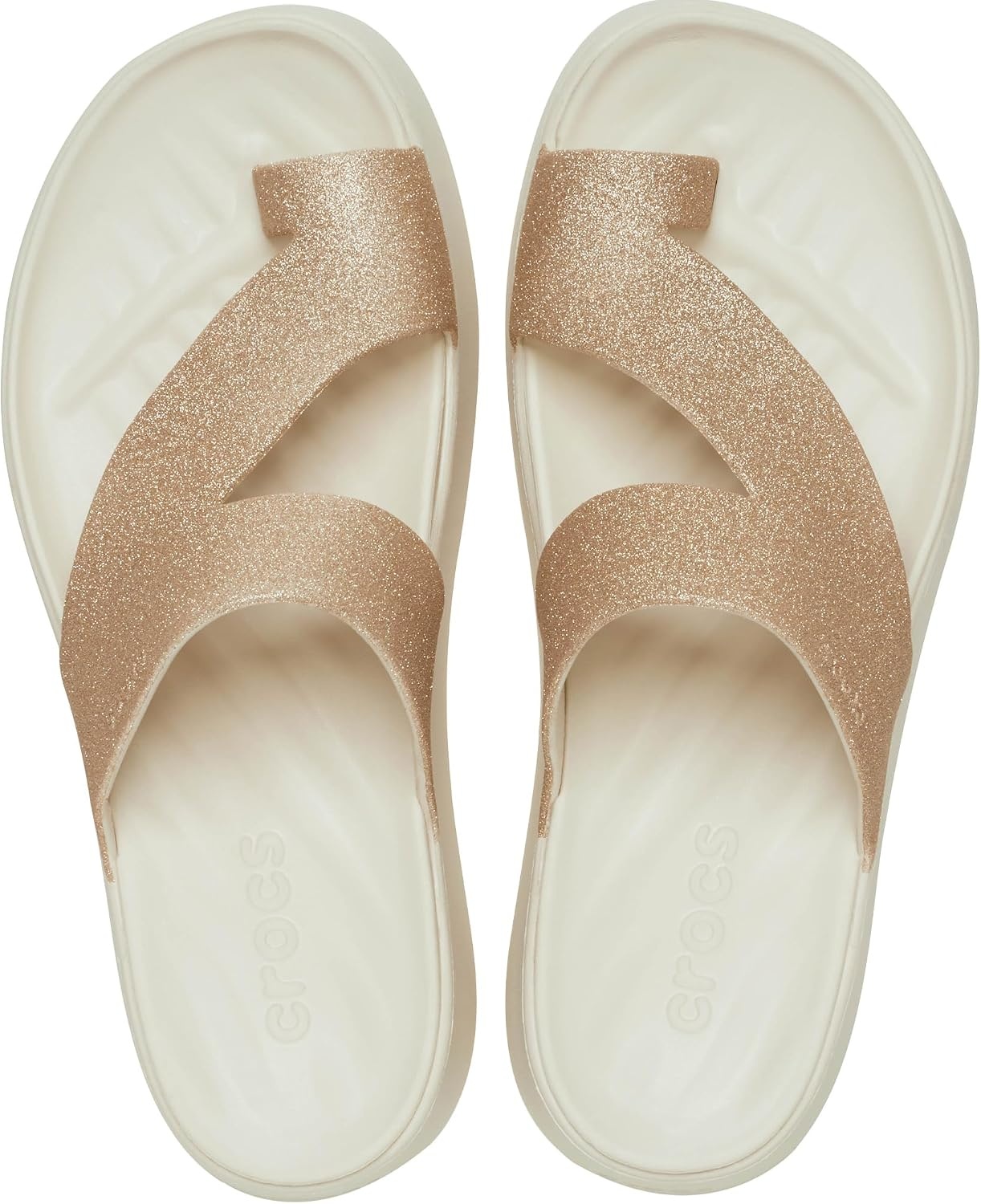 image:imageCrocs Womens Getaway Toe Loop Platform SandalsStucco
