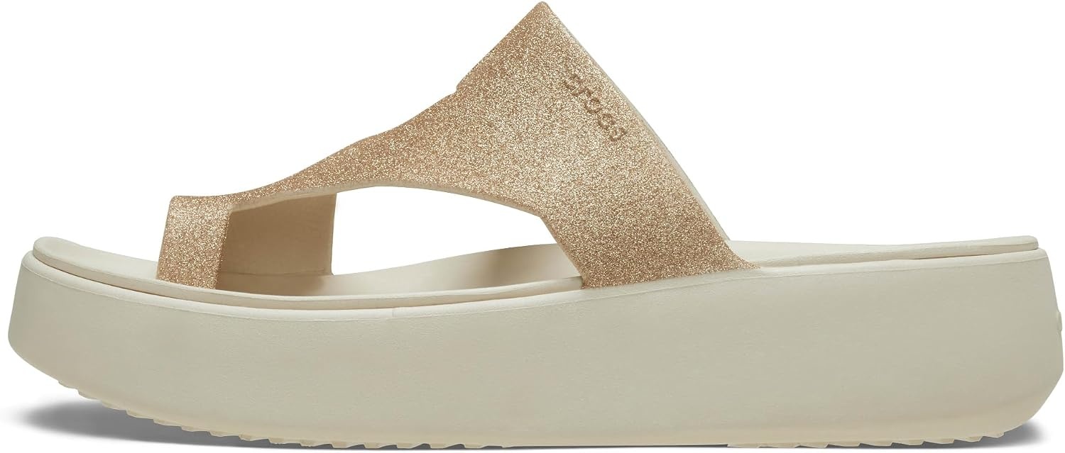 image:imageCrocs Womens Getaway Toe Loop Platform SandalsStucco