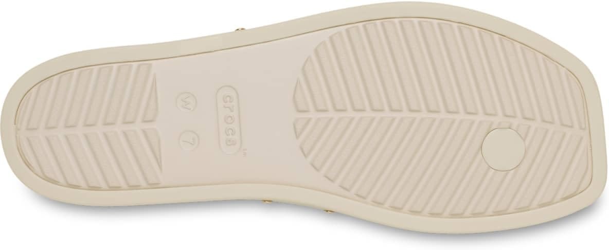 image:imageCrocs Womens Miami Flip Flops Square Toe Flat 360 Degree Comfort Croslite Foam FootbedAlmond Tint