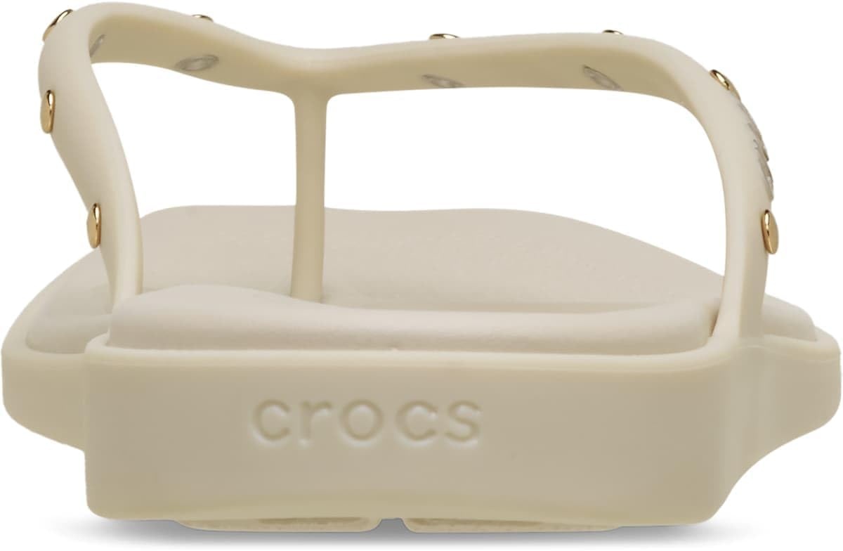 image:imageCrocs Womens Miami Flip Flops Square Toe Flat 360 Degree Comfort Croslite Foam FootbedAlmond Tint