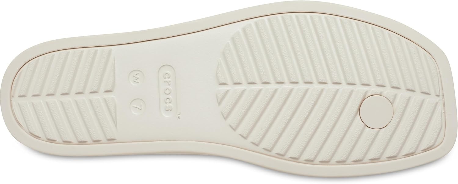 image:imageCrocs Womens Miami Flip Flops Square Toe Flat 360 Degree Comfort Croslite Foam FootbedCocoa Crme