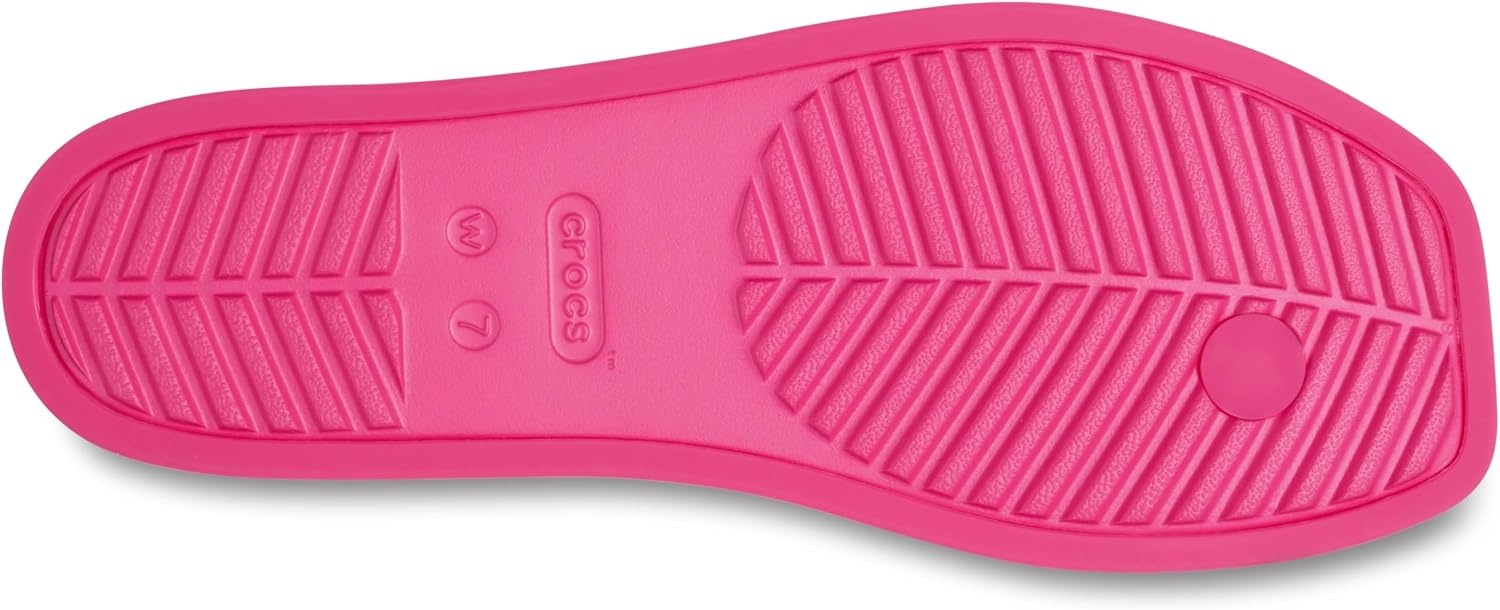 image:imageCrocs Womens Miami Flip Flops Square Toe Flat 360 Degree Comfort Croslite Foam FootbedDragon Fruit